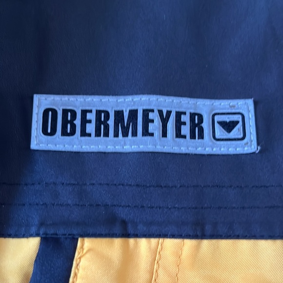 Like new Obermeyer snow ski jacket sz 6 yellow & Blk - Picture 2 of 4